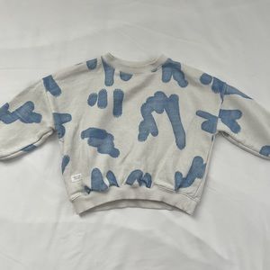 Zara toddler graphic pullover sweatshirt